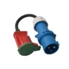 Outlet Primusdanmark Adaptorkabel 230 volt CEE stik (han) til F8 stik (hun) - 0,33 meter