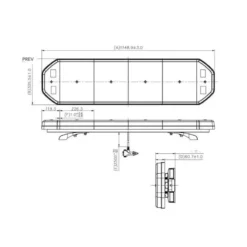 Best Primusdanmark ATLAS LED Lygtebro 115 cm - 75 watt - 12/24 volt - Natsænkning