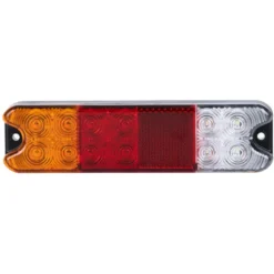 Best Primusdanmark Baglygte smal med 4 funktioner - 191 x 50 mm - 12/24 volt