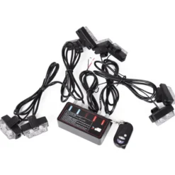 Sale Primusdanmark Blitzlys orange med 8 lamper + fjernbetjening
