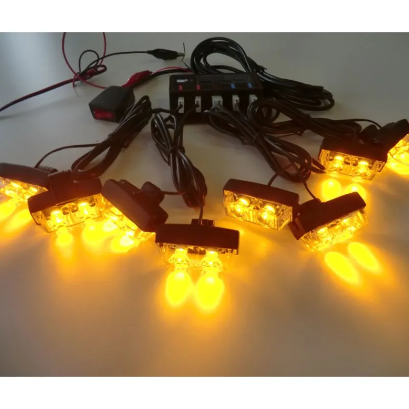 Sale Primusdanmark Blitzlys orange med 8 lamper + fjernbetjening