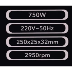 Clearance Primusdanmark Bænksliber 250 mm - 750 watt