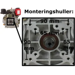 Primusdanmark Dieselmotor - 7 hk - Ø25 mm aksel