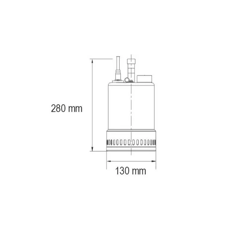 Primusdanmark Eminent Dykpumpe med flyder + topafgang - 7.200 liter/time