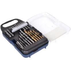 Discount Primusdanmark FERM Bits- & borsæt med 15 bits og 10 bor til træ/stål/mur