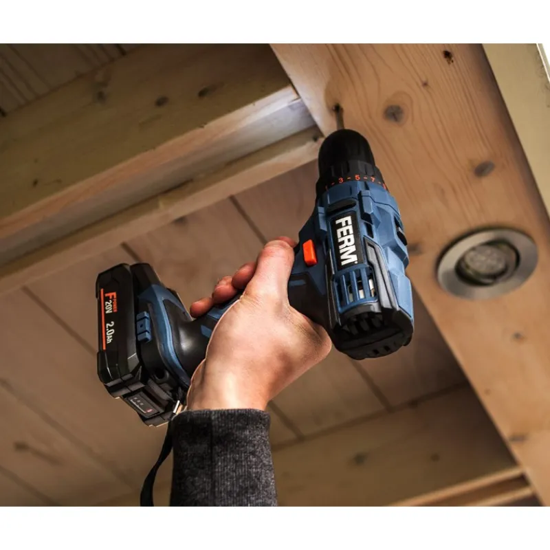Outlet Primusdanmark FERM boremaskine 20 volt - uden batteri
