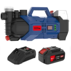 Clearance Primusdanmark Güde Havepumpe med 18 volt 4 Ah batteri