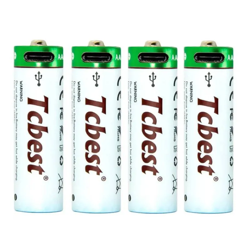 New Primusdanmark Genopladelige AA batterier LR6 - Lithium m. USB-C
