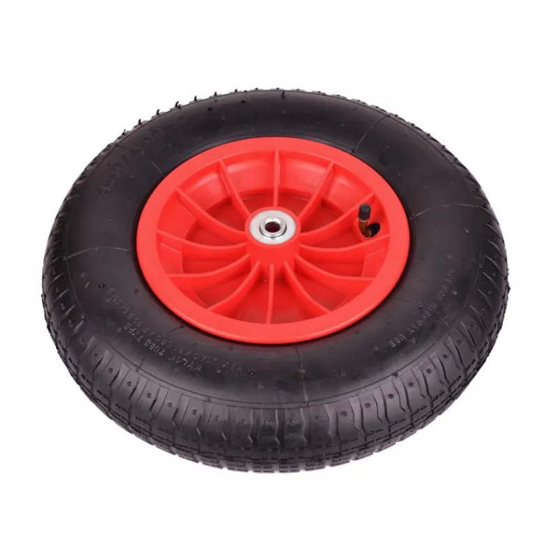 Clearance Primusdanmark Hjul til trillebør 4.80/4.00-8 - plastikfælg - Ø12 mm aksel