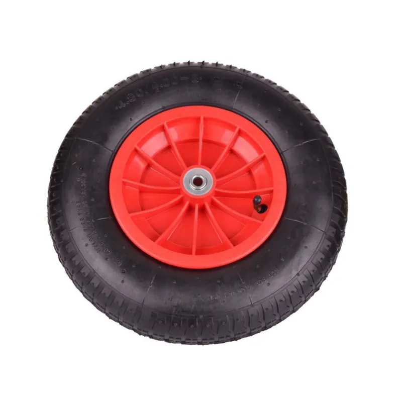 Clearance Primusdanmark Hjul til trillebør 4.80/4.00-8 - plastikfælg - Ø12 mm aksel