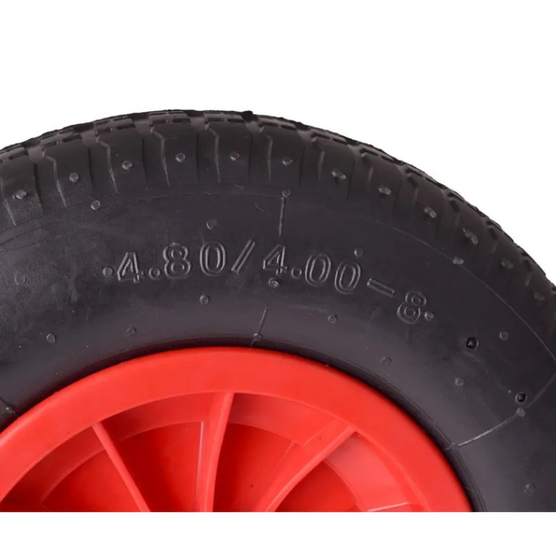 Clearance Primusdanmark Hjul til trillebør 4.80/4.00-8 - plastikfælg - Ø12 mm aksel