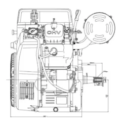 Online Primusdanmark 27 hk Loncin benzinmotor 2-cyl.