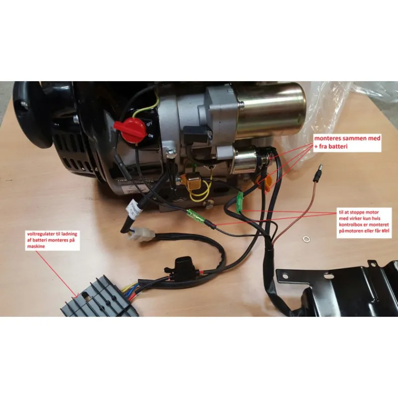 Hot Primusdanmark 15 hk Loncin benzinmotor 25 mm aksel + elstart