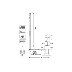 Hot Primusdanmark Hydraulisk donkraft 50 tons