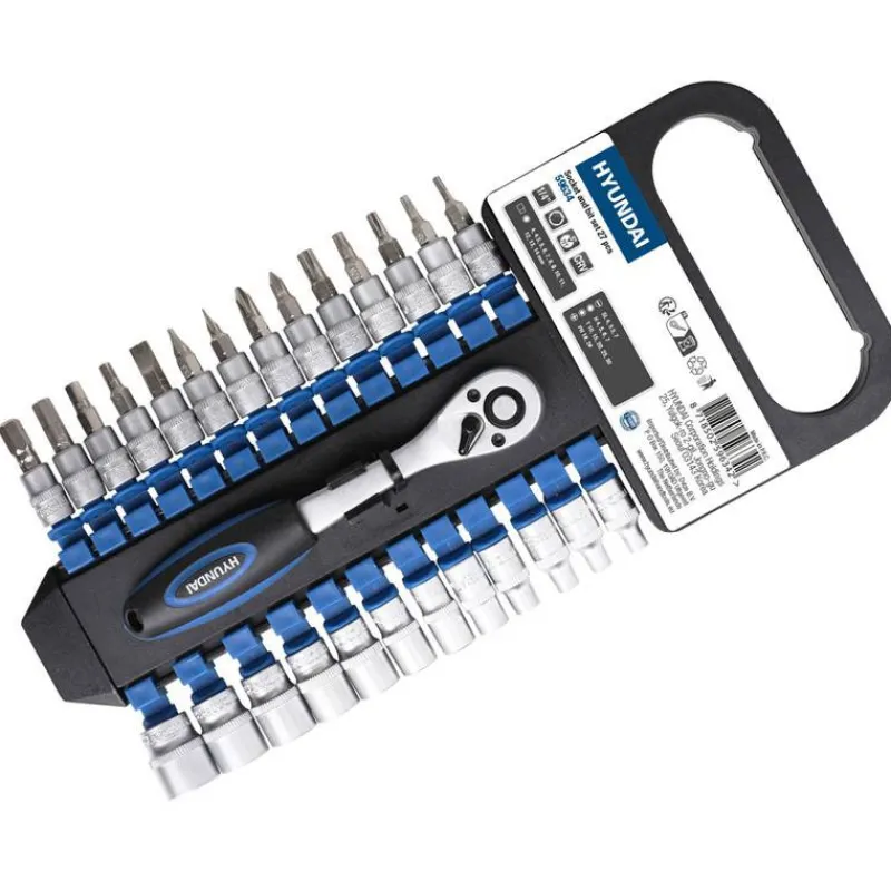 Online Primusdanmark Hyundai 1/4" Topnøgle & bitssæt 27 dele