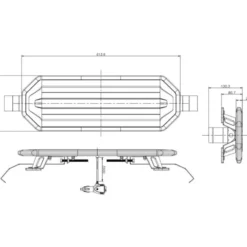 Sale Primusdanmark LED Lygtebro - 61 cm - gennemsigtigt cover