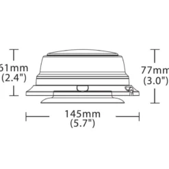 Discount Primusdanmark LED rotorblink / advarselsblink - lav model