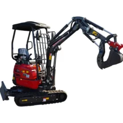 Clearance Primusdanmark Minigraver - 1,9 tons - dieselmotor - udskydelige bælter