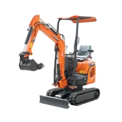 Outlet Primusdanmark Minigraver - 1,2 tons - Kubota - udskydelige bælter - UDSTILLING