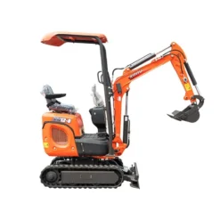 Outlet Primusdanmark Minigraver - 1,2 tons - Kubota - udskydelige bælter - UDSTILLING