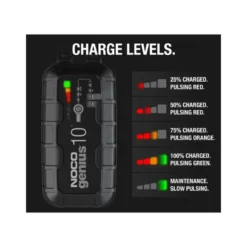 Best Primusdanmark Noco Genius 10 Batterioplader til 6 og 12 volt - 10000 mA