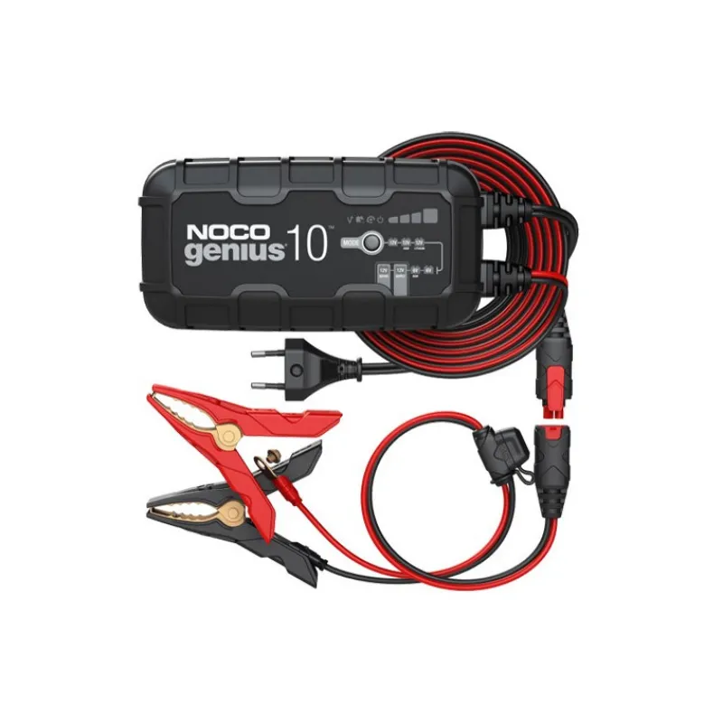 Best Primusdanmark Noco Genius 10 Batterioplader til 6 og 12 volt - 10000 mA