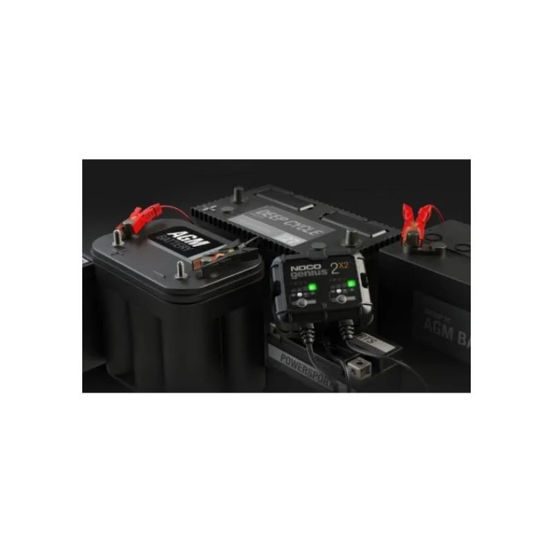 New Primusdanmark Noco Genius 2X2 Batterilader til 6 og 12 volt - 4000 mA