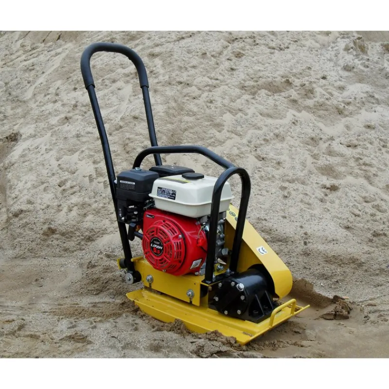 Outlet Primusdanmark Pladevibrator 62 kg m/Loncin motor, gummiplade og kørehjul