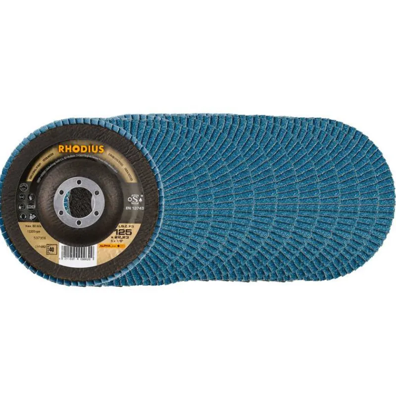Hot Primusdanmark Rhodius Flapskiver 10 stk. 125 mm - korn 40