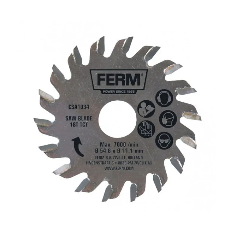 New Primusdanmark Savklinge 54,8 mm til træ - 18-tands - til minisav/multisav