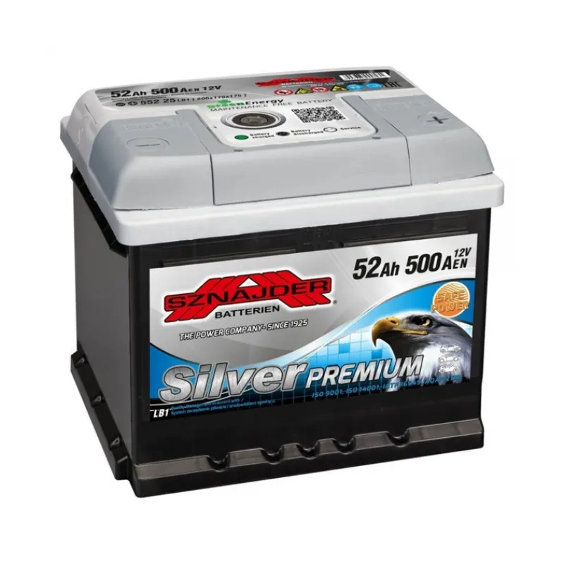 Clearance Primusdanmark Silver Premium Batteri 12 volt - 52 Ah