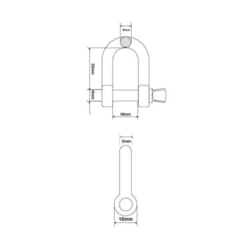 Discount Primusdanmark Sjækel - 8 mm - 200 kg - 2 stk.