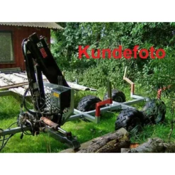 Best Primusdanmark Skovvogn 1.000 kg med kran og boogie hjul