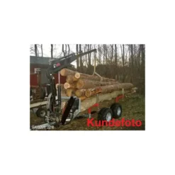 Best Primusdanmark Skovvogn 1.000 kg med kran og boogie hjul