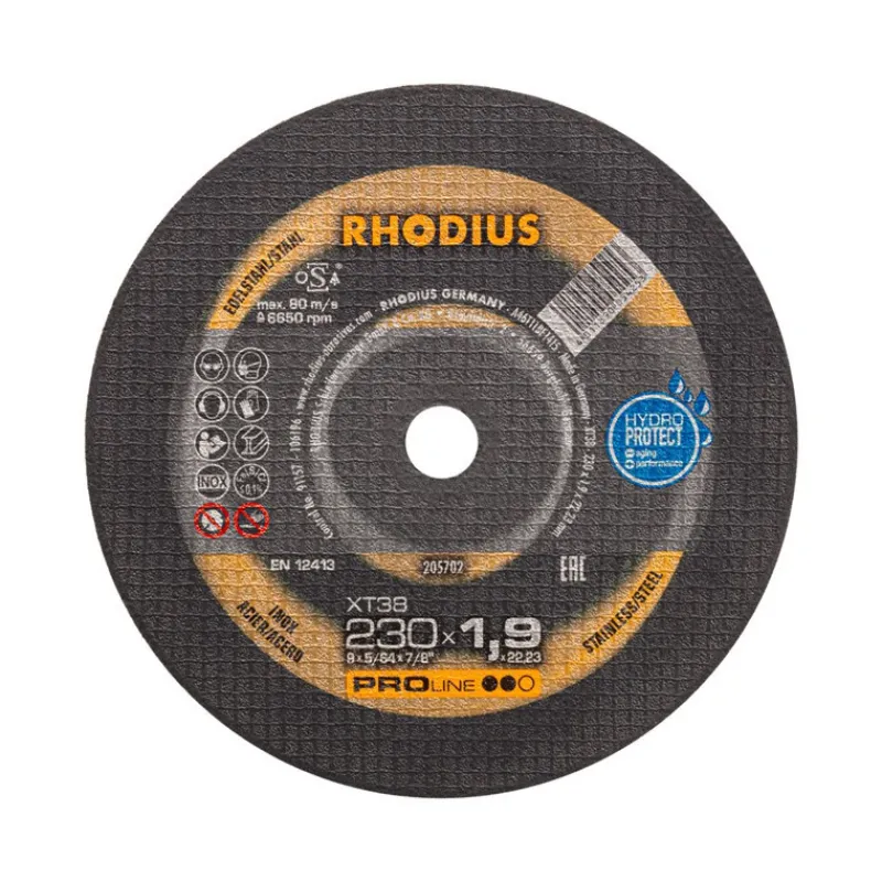 Discount Primusdanmark 1 stk. Rhodius XT38 - 230 mm skæreskive - Rustfri