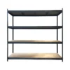 Clearance Primusdanmark Stålreol med 4 MDF hylder - 200 x 220 x 70 cm