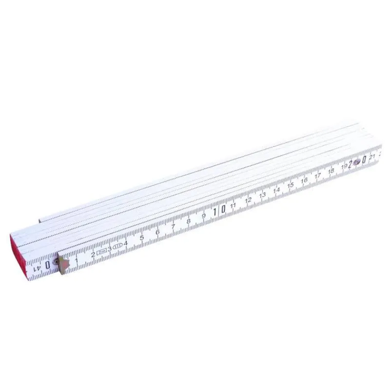 New Primusdanmark Tommestok træ - 2 meter - med vinkelmåler