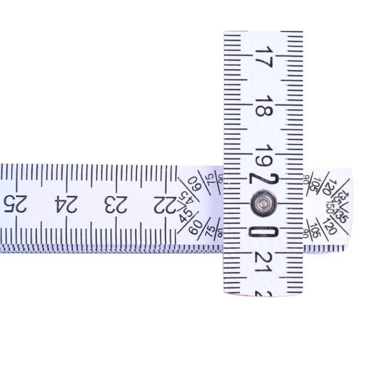 New Primusdanmark Tommestok træ - 2 meter - med vinkelmåler