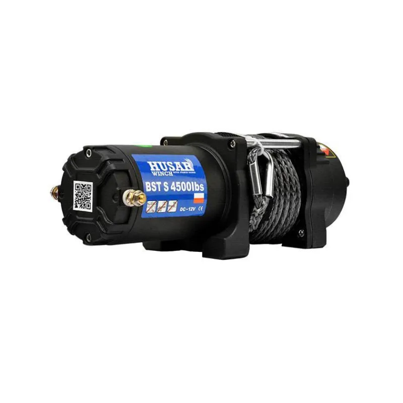 New Primusdanmark Trækspil 12 volt - 2041 kg - syntetisk reb