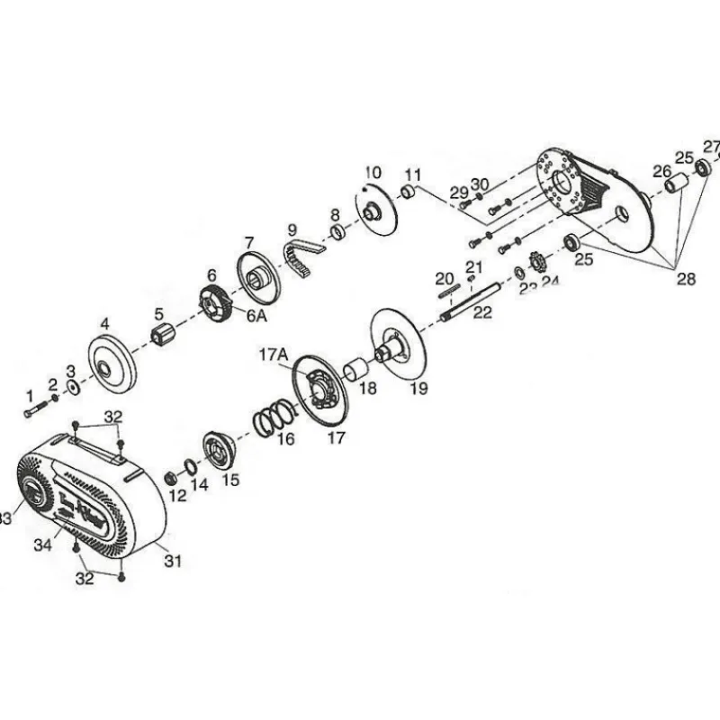 Clearance Primusdanmark Vario kobling til go-kart (motor med 19 mm aksel)