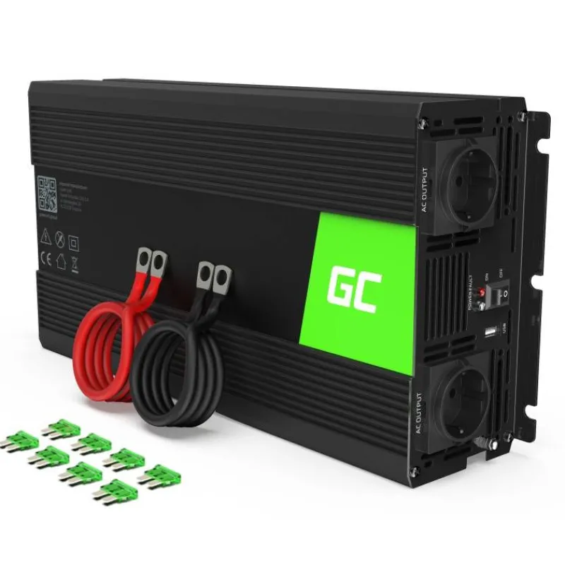 New Primusdanmark 1500/3000 watt Inverter DC 24V til AC 230V